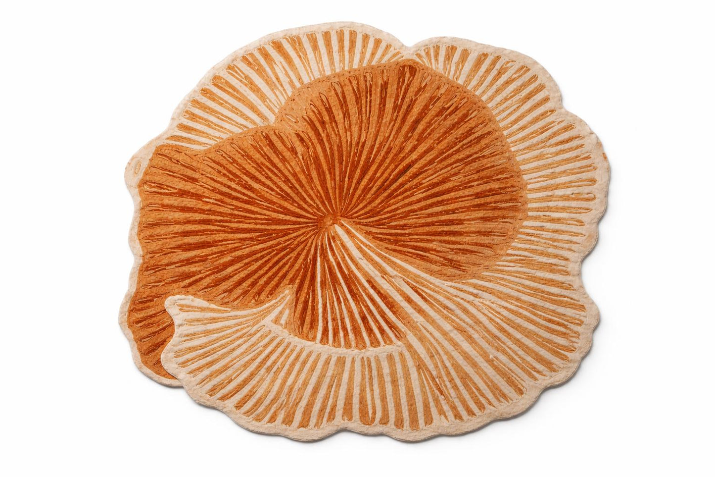 Hand Tufted Wool Floral Rug, Terracotta Beige, Modern Accent