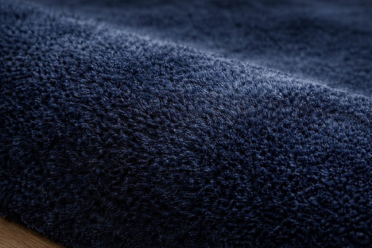 Hand Tufted Wool Rug | Handmade Solid Dark Blue Area Rug | Minimalist Carpet