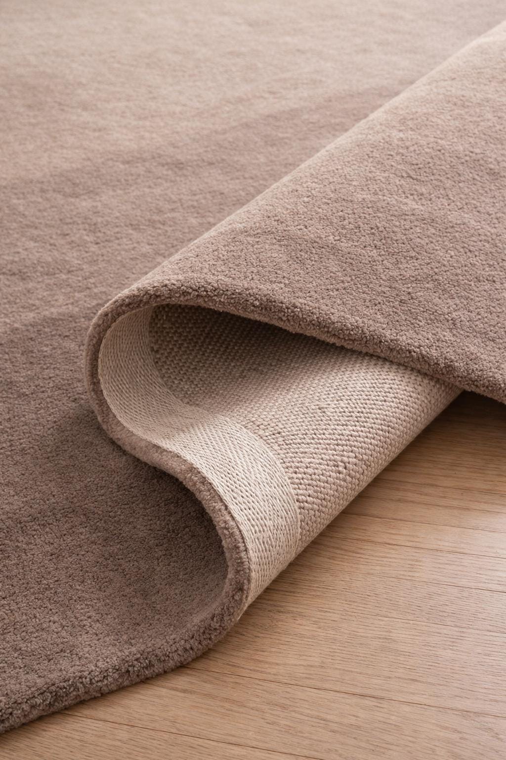 Hand Tufted Wool Rug | Handmade Solid Beige Area Rug