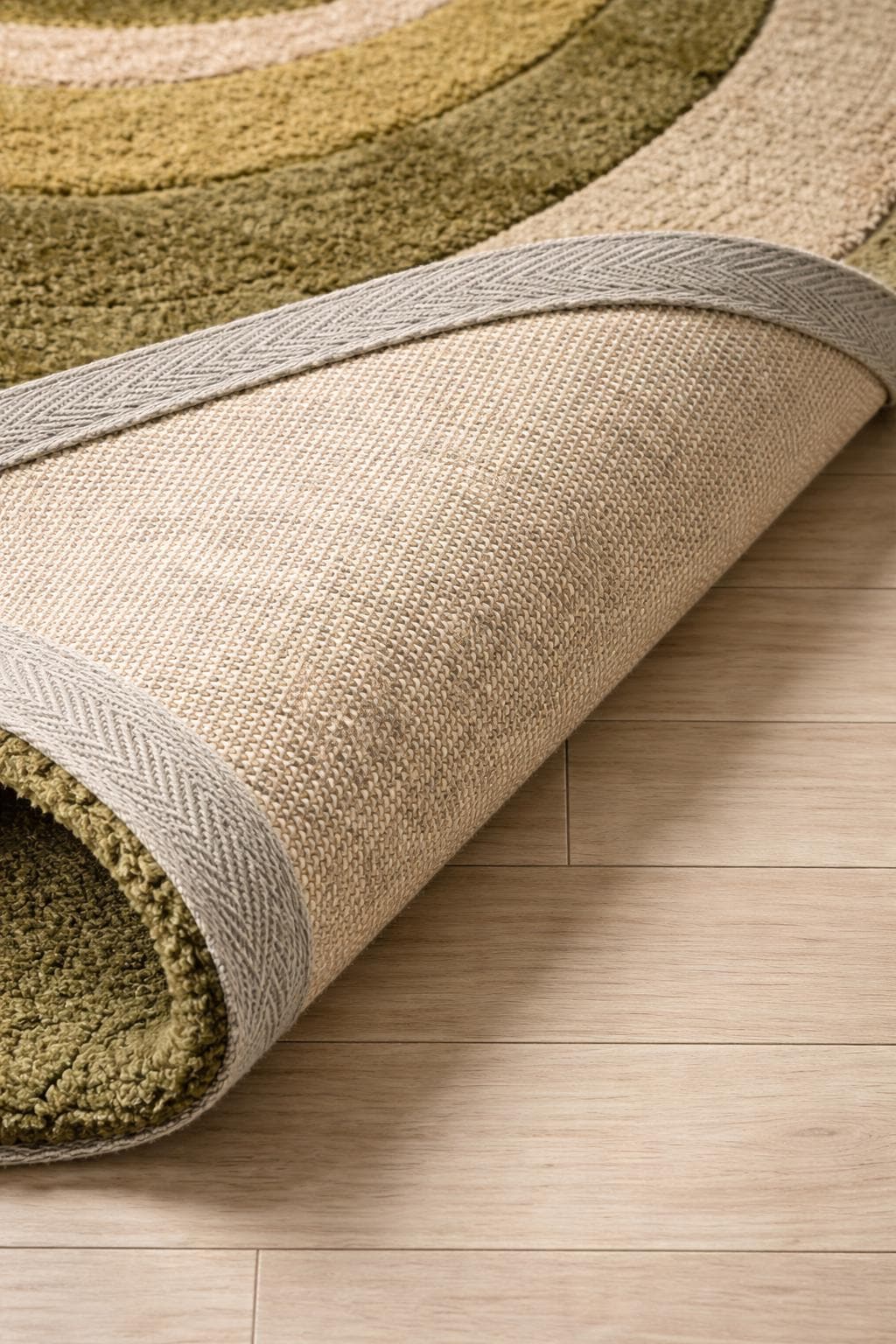 Abstract Wavy Rug, Organic Modern Tufted Carpet, Scandinavian Living Room Decor, New Zealand Wool