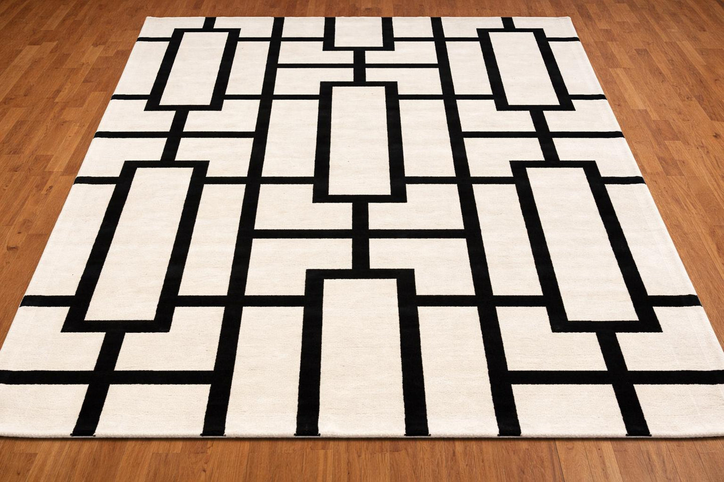 Hand Tufted New Zealand Wool Rug, Modern Geometric Area Carpet
